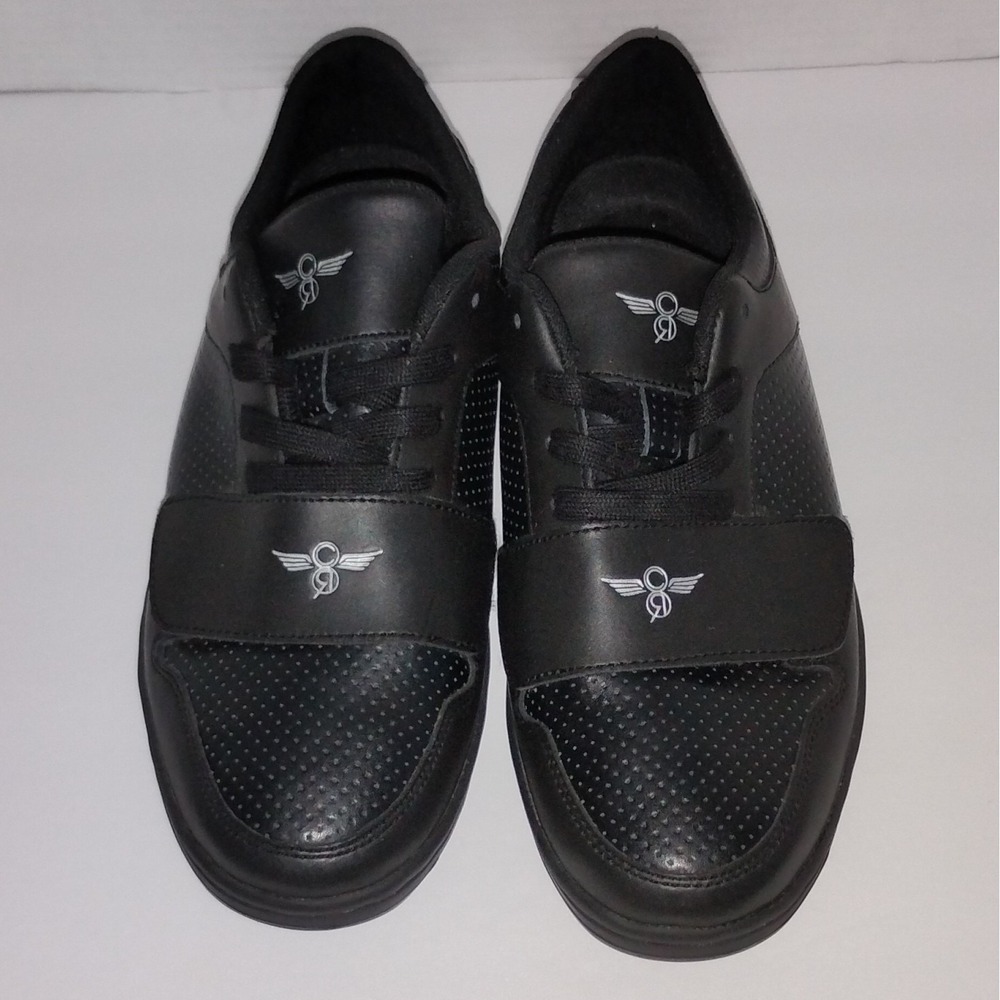 Creative Recreation Cesario Lo  VTG 2014  Black Leather  Lace-Up Men's Sneakers